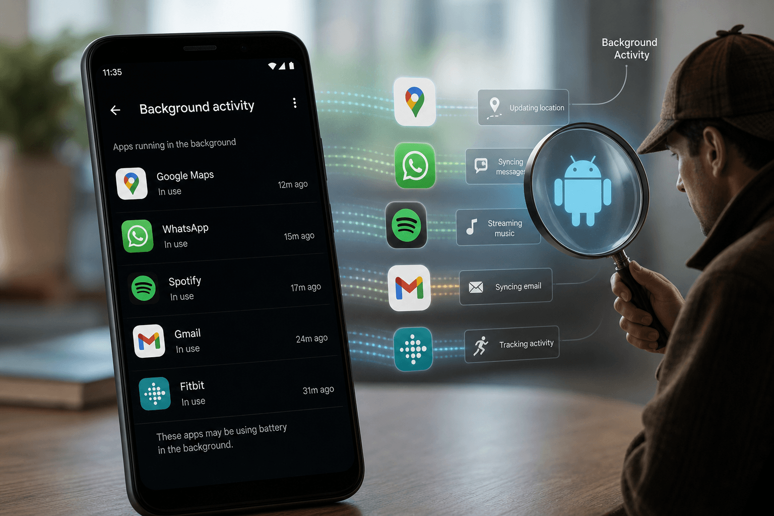 Identifying Background App Activity